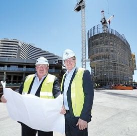 JUPITERS SIX-STAR TOWER TAKES SHAPE JUPITERS SIX-STAR TOWER TAKES SHAPE
